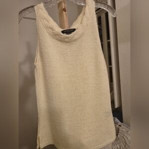 August Silk Women's Cowl Neck Cream Sweater